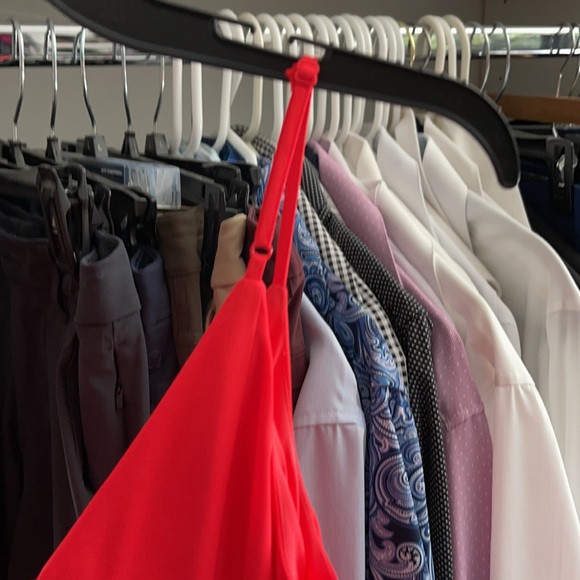 EXPRESS Neon Coral Dress - Picture 4 of 5